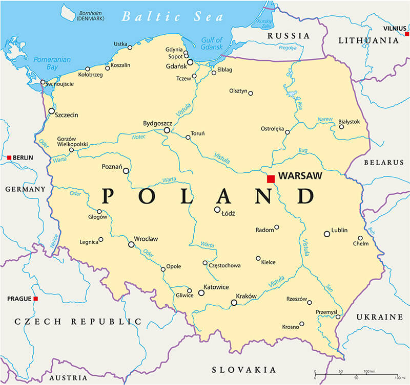 Poland Political Map