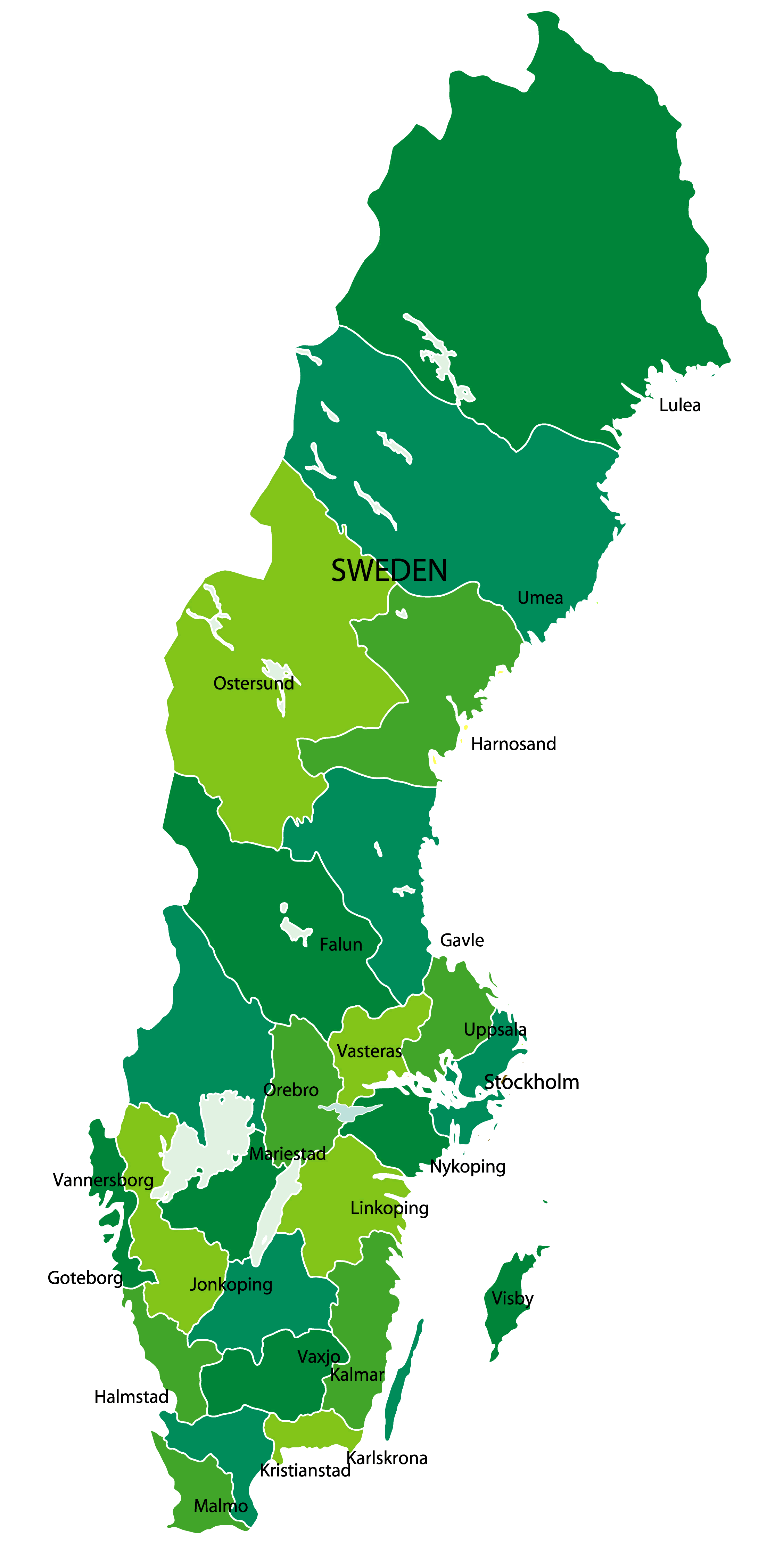 Podcasts 2025 Sverigekarta