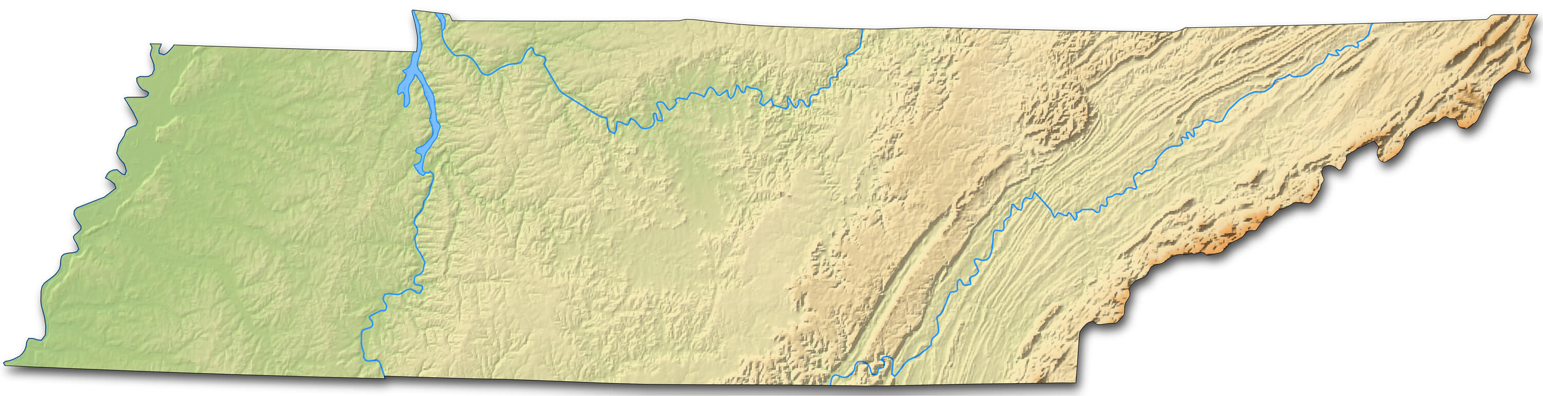 Tennessee Relief Map