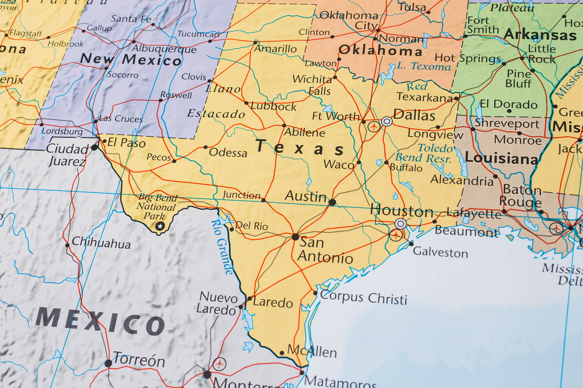 Texas Travel Map