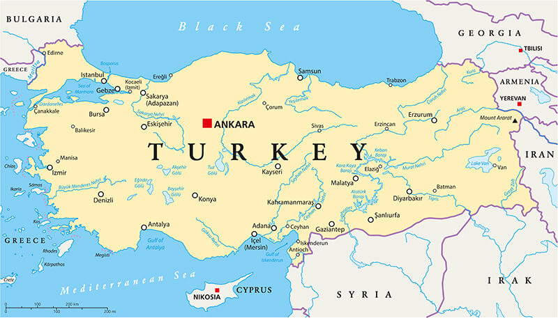 Turkey Political Map