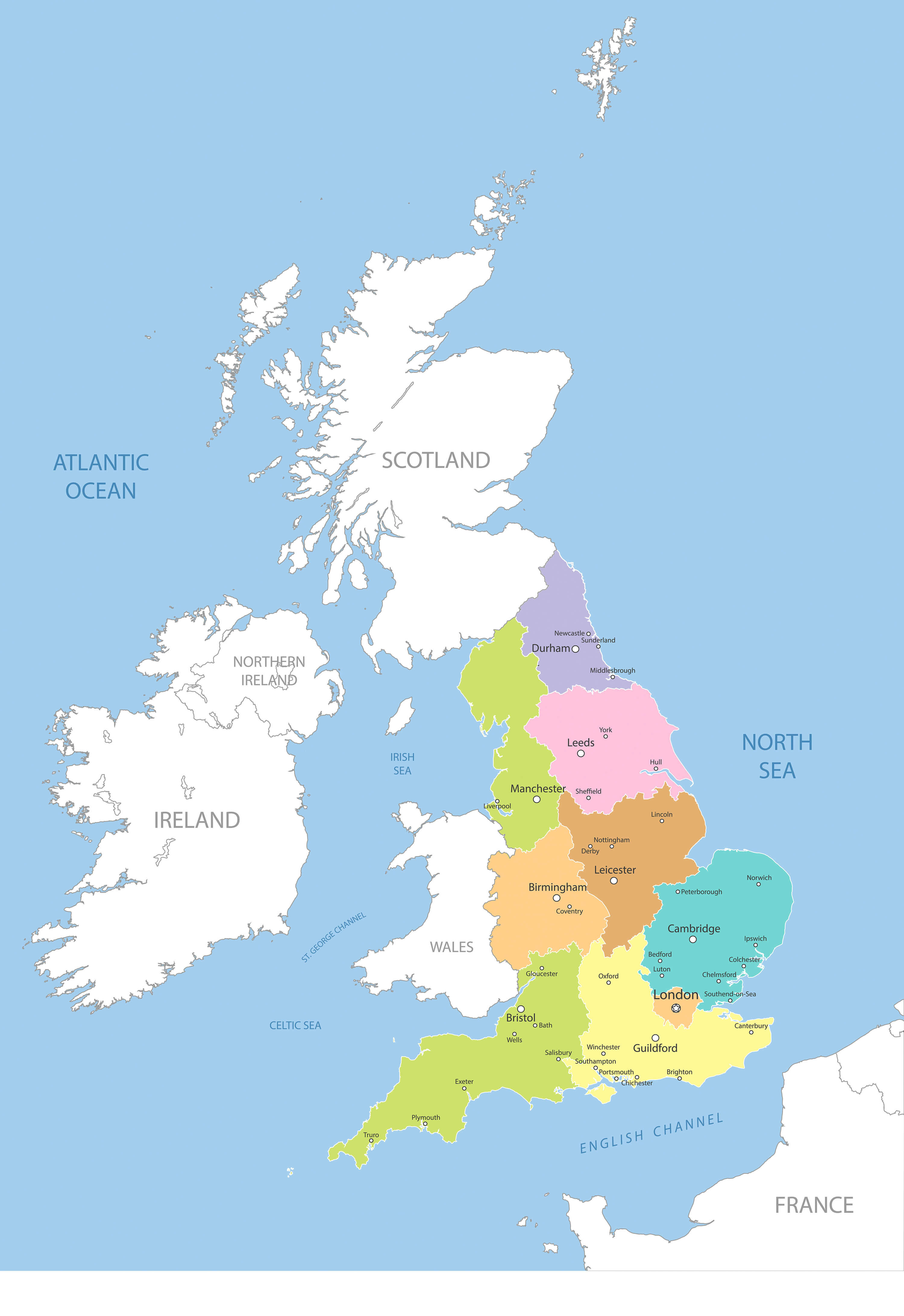 Editable UK Map