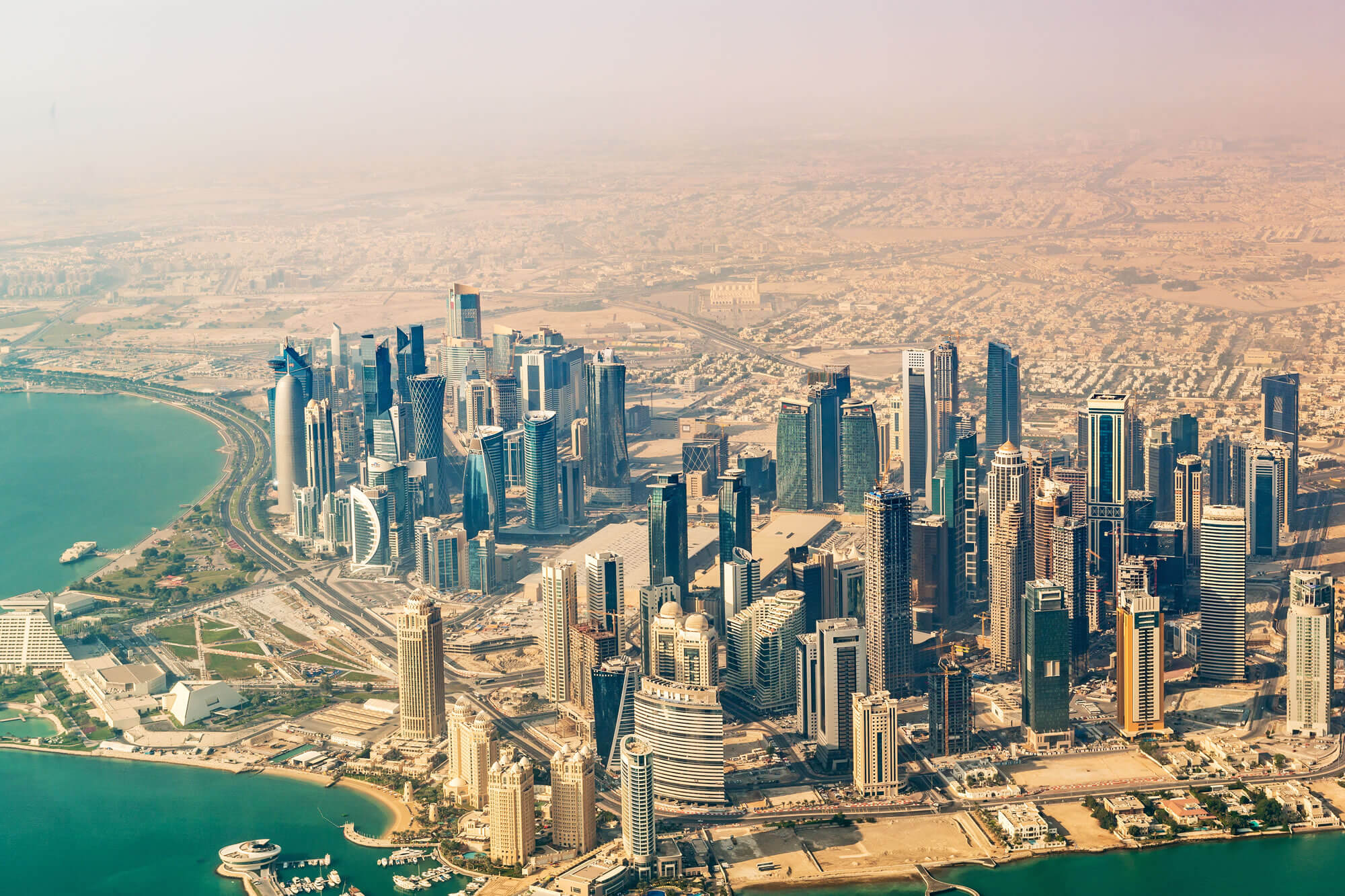 Business District of Doha, Qatar