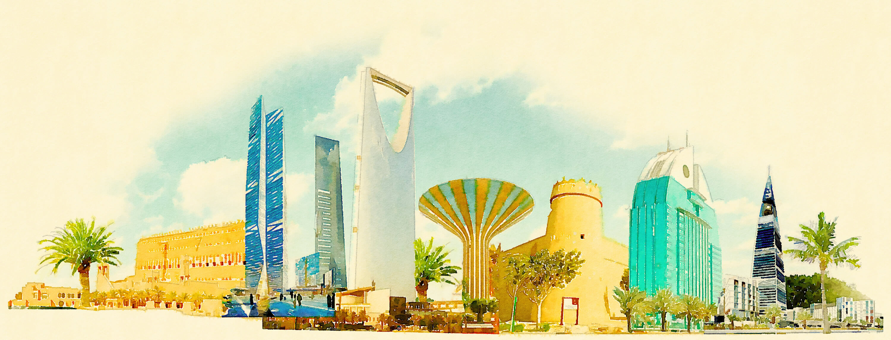 Illustration Riyadh, Saudi Arabia