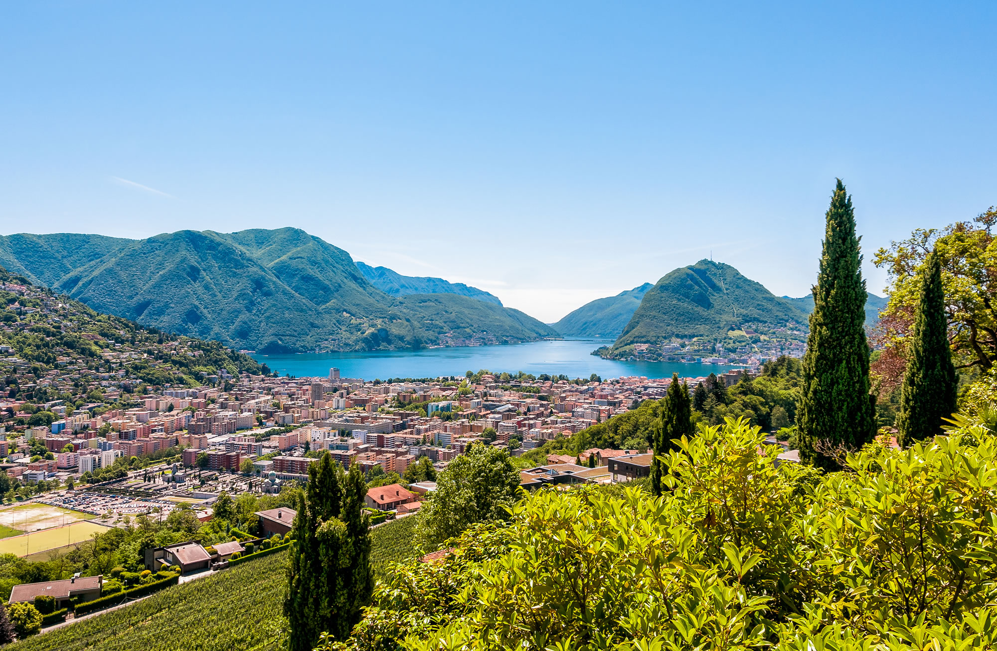 Lugano Lake Ticino, Switzerland