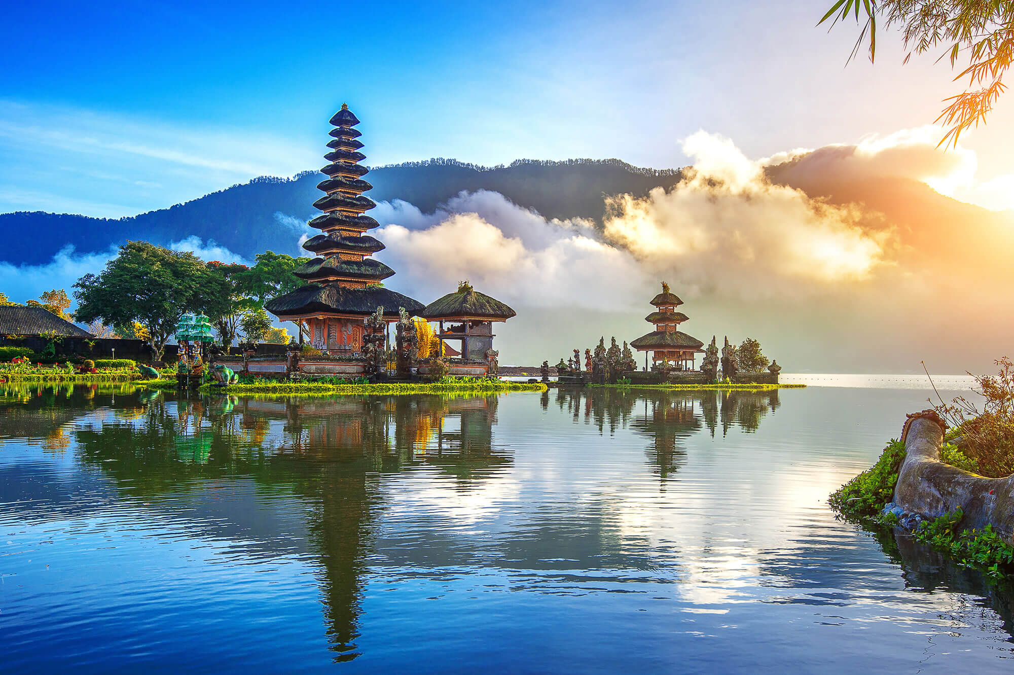 Pura ulun danu bratan temple, Indonesia