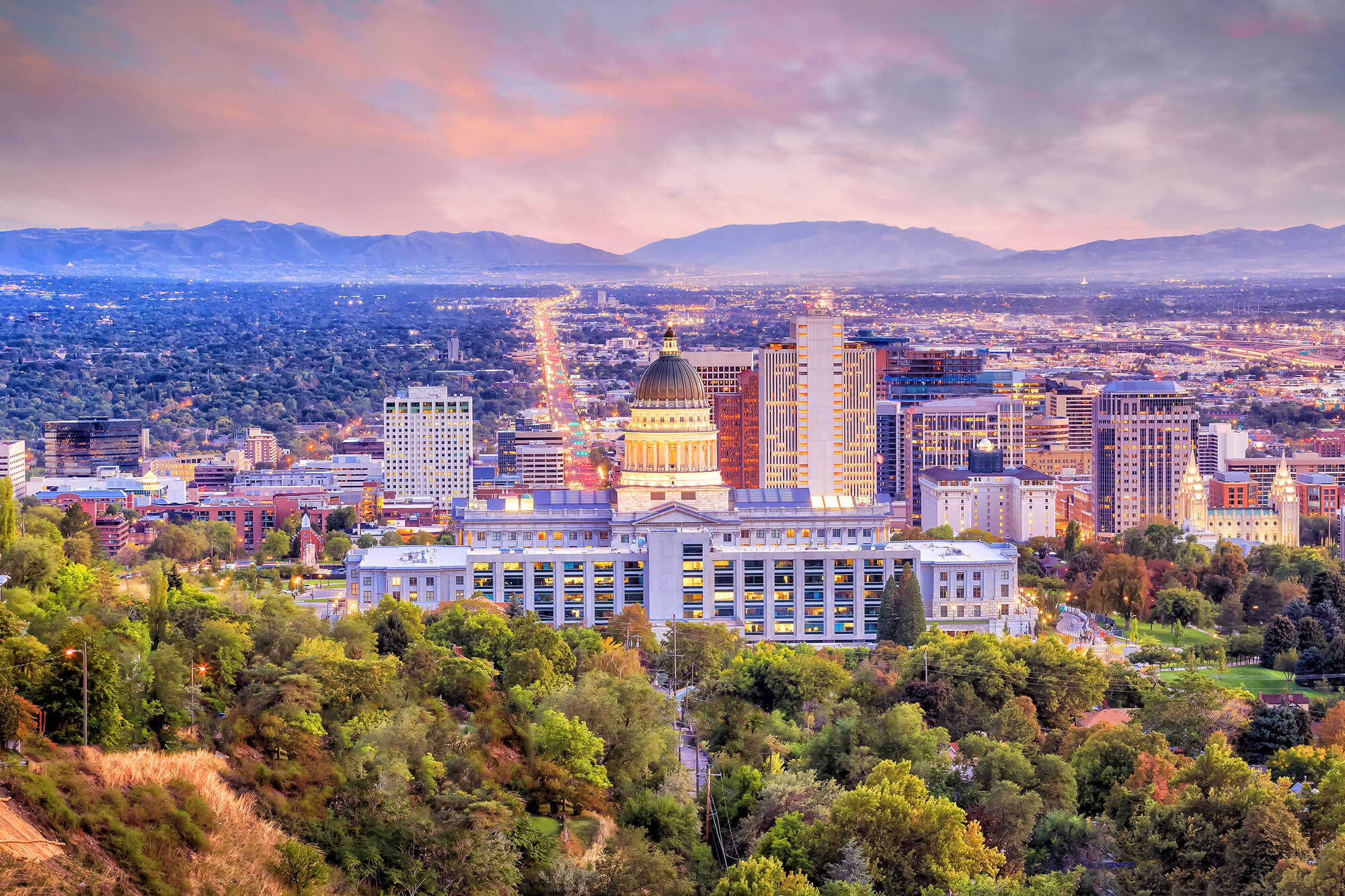 Salt Lake City Skylines Utah