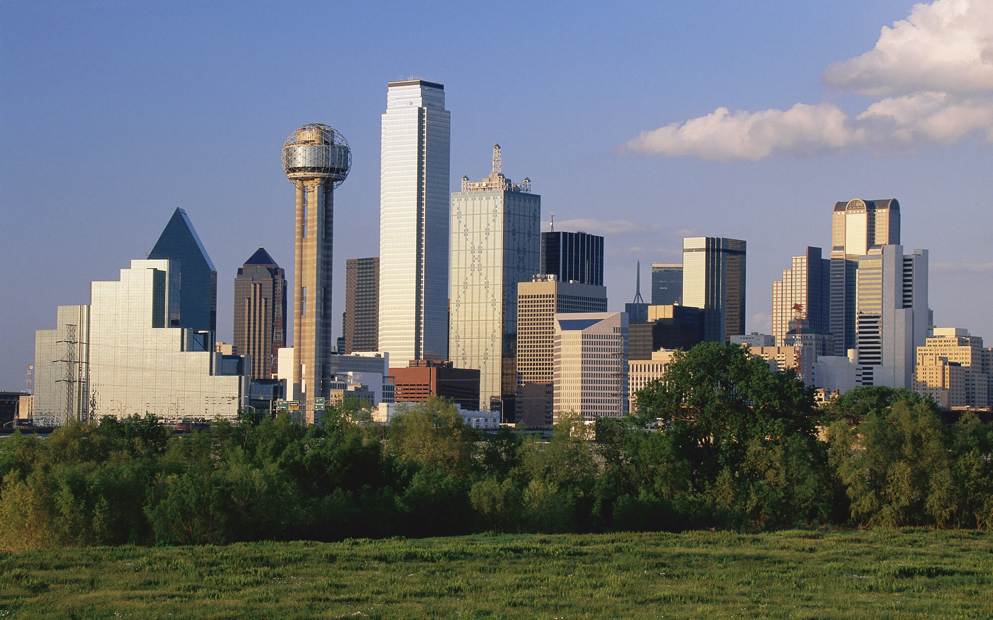 Scenic Dallas skyline